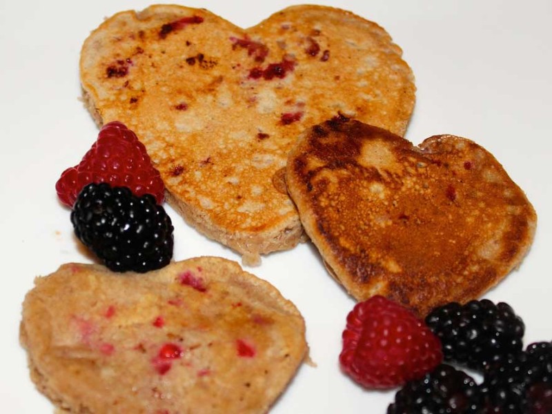 valentine's day pancakes